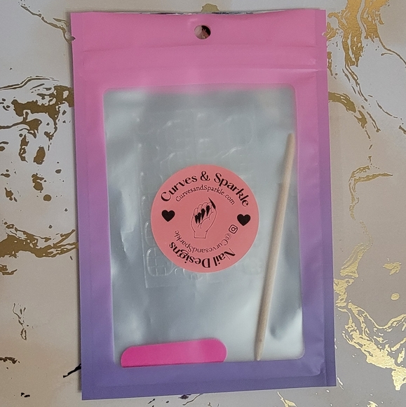 Butterfly French- Press on nails - Picture 4 of 4